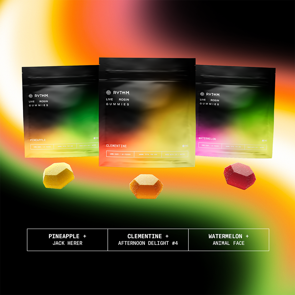 Rythm Clementine - Afternoon Delight Gummy Candy Edible, 100mg, 10pk - image 3