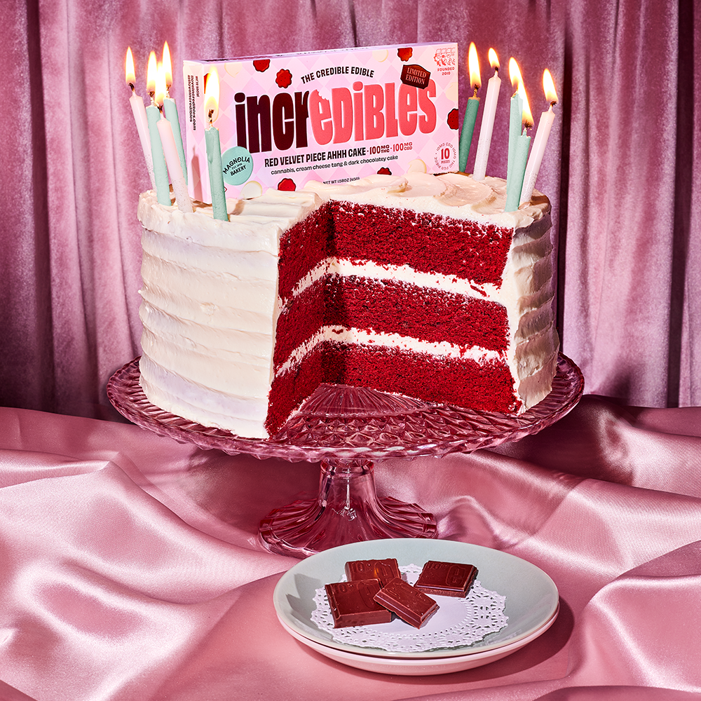 Incredibles Red Velvet Cake 1:1 [THC:CBD] Chocolate Candy Edible, 100mg, 10pk - image 3