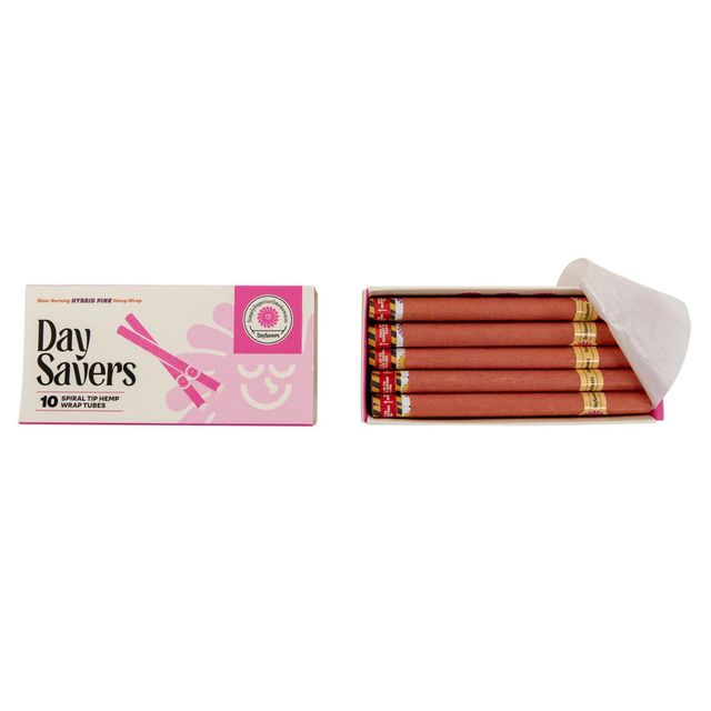 1 1/4" Pink Hemp Tubes w/ Spiral Filter Tips Daysavers 1 1/4" Pink Hemp Tubes w/ Spiral Filter Tips Daysavers