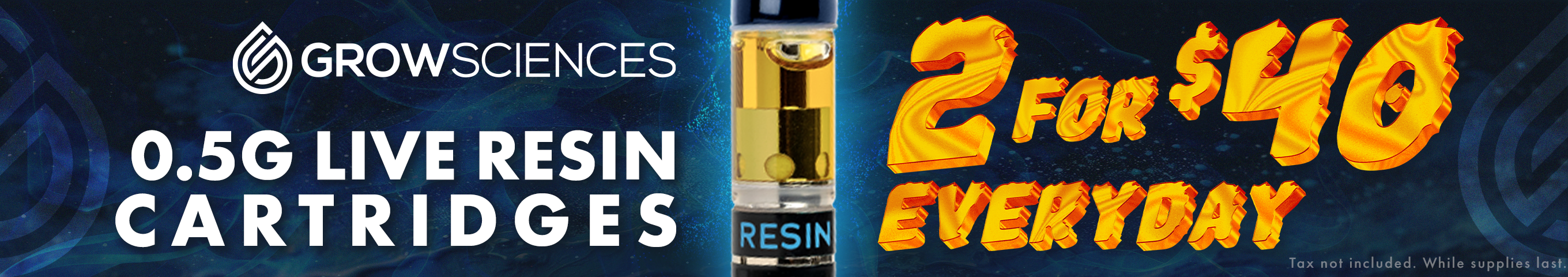 2-for-$40 Grow Sciences Live Resin Vapes EDLP