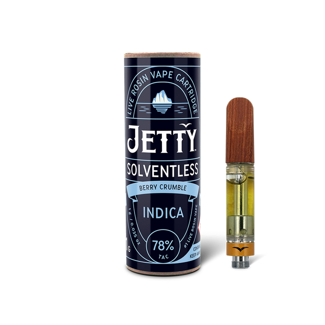 Berry Crumble Solventless Cartridge Jetty Extracts (CO)