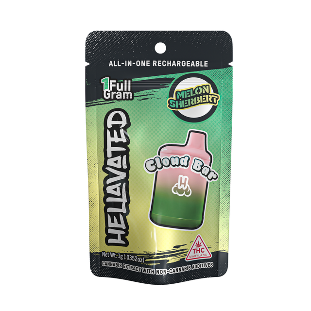 Melon Sherbert Cloud Bar Hellavated Melon Sherbert Cloud Bar Hellavated