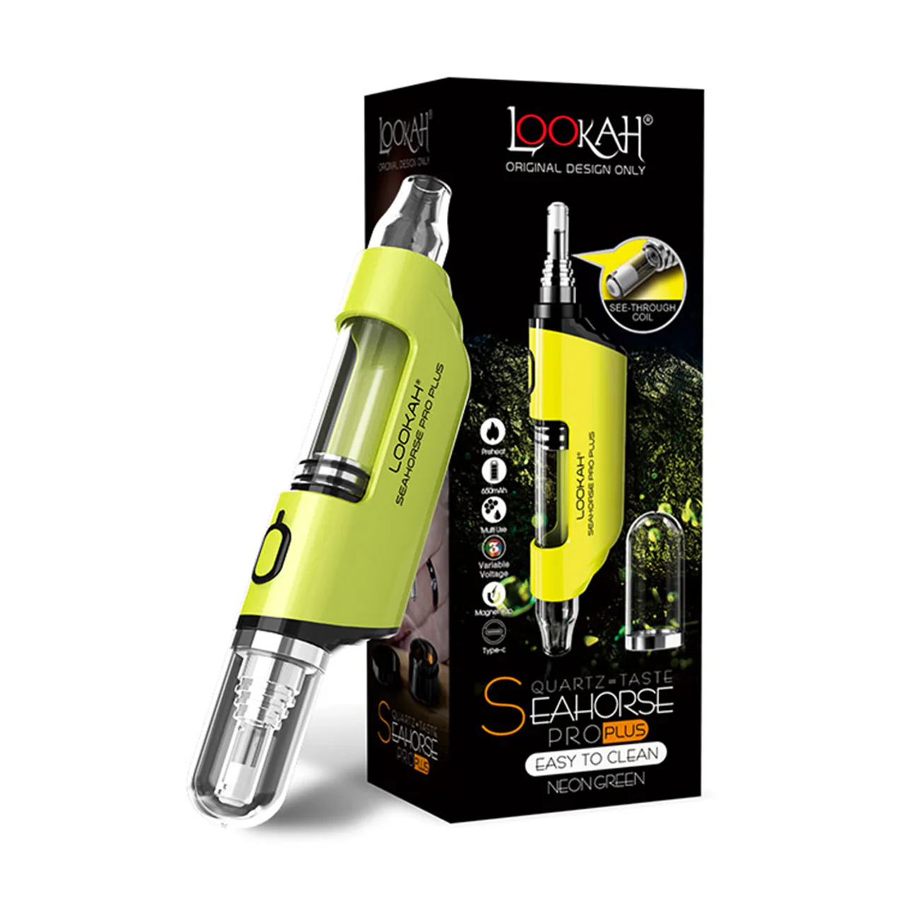 Lookah Seahorse Pro Plus Vaporizer, Yellow