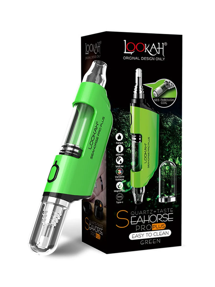 Lookah Seahorse Pro Plus Vaporizer, Green