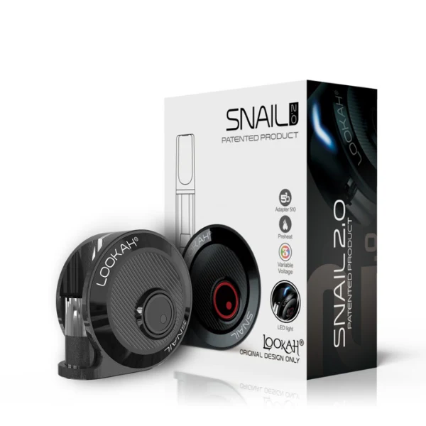 Lookah Snail Battery Variable Voltage Battery, Black