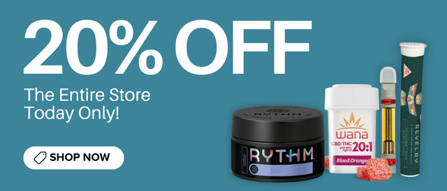 Cannabis Promo, Cannabis Sales, Cannabis Discounts, Cannabis on Sale, 20% Off Storewide