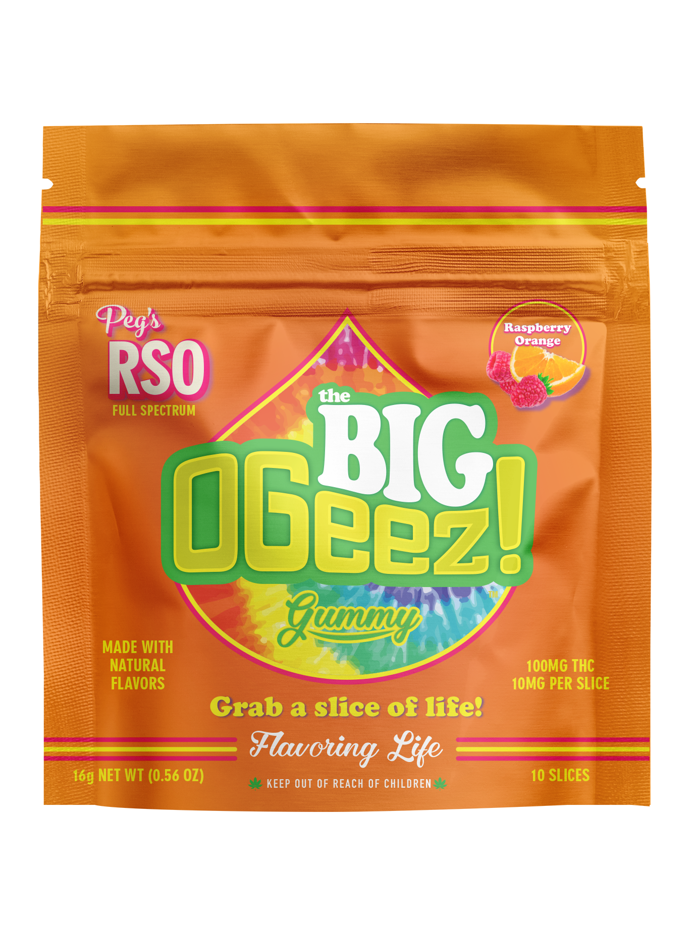 Pegs Orange Raspberry