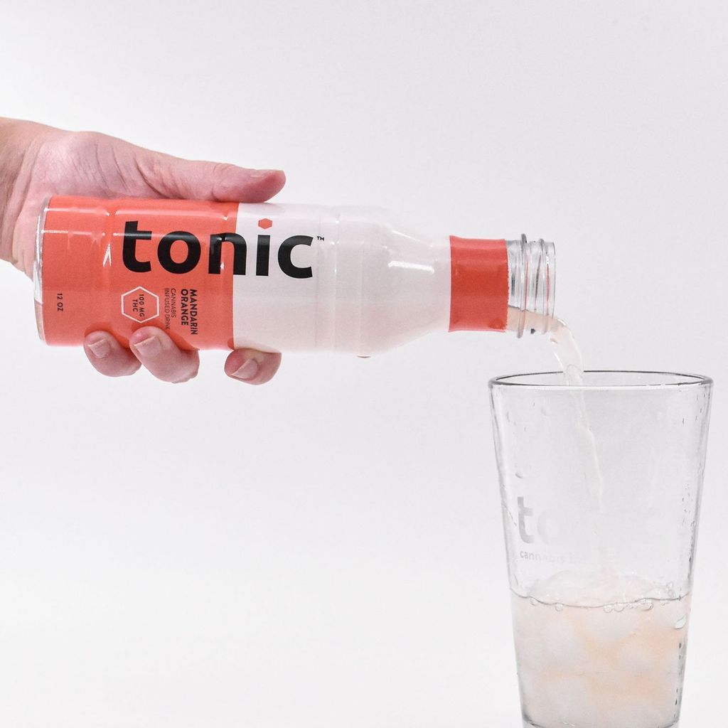 Tonic Mandarin Orange Drink Beverage Edible, 100mg, 1pk - image 2