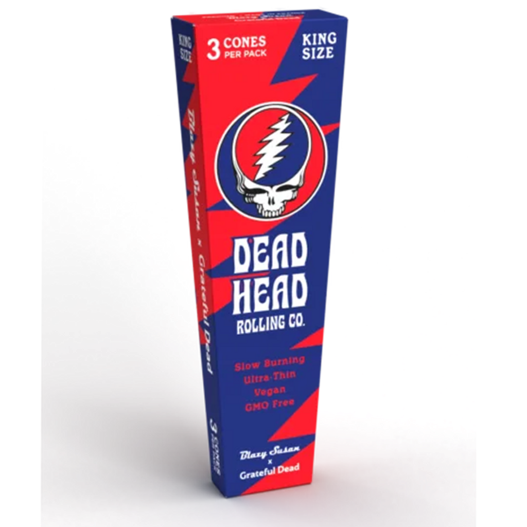 Blazy Susan Cones 1 1/4 Rolling Papers/Cones, Dead Head, 6pk