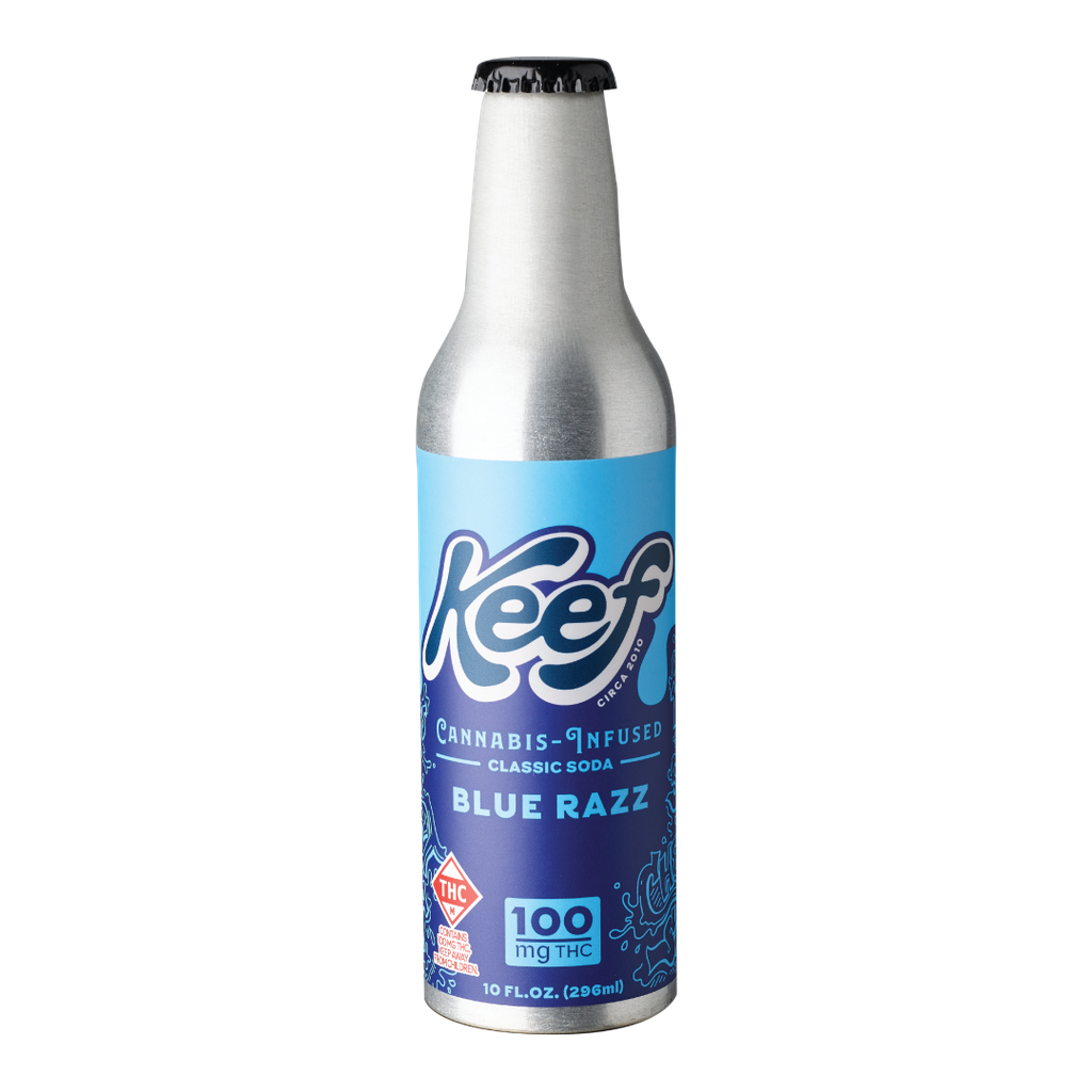 KEEF Blue Razz Soda Beverage Edible, 100mg, 1pk - image 3