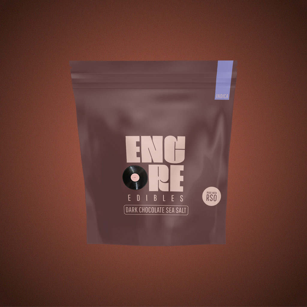 Encore Edibles Indica RSO Dark Chocolate Candy Edible, 100mg, 10pk