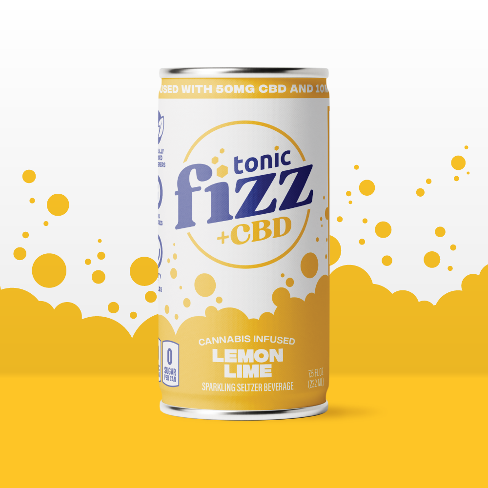 Tonic Fizz Lemon Lime 5:1 CBD:THC Drink Beverage Edible, 10mg, 1pk