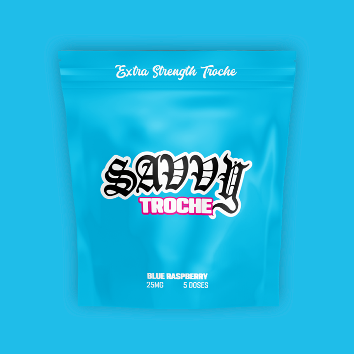 Savvy Guap Blue Raspberry Troches, 25mg, 1pk