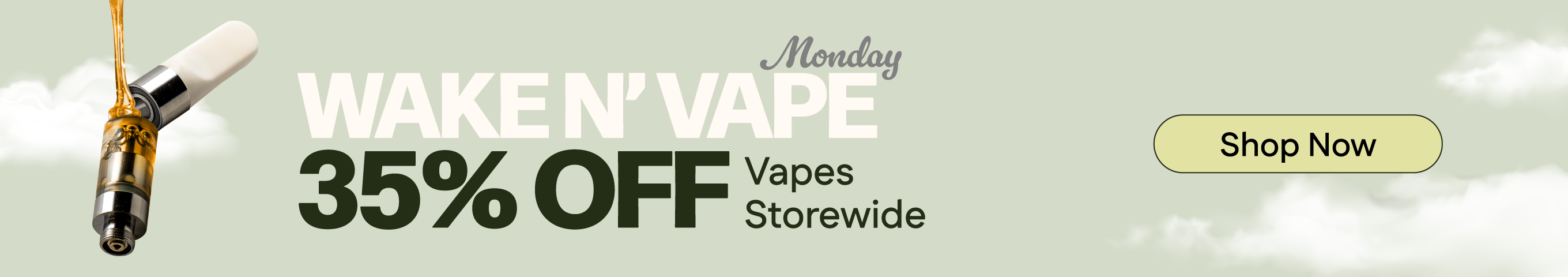 Wake N' Vape Monday - 35% Off Vapes Storewide