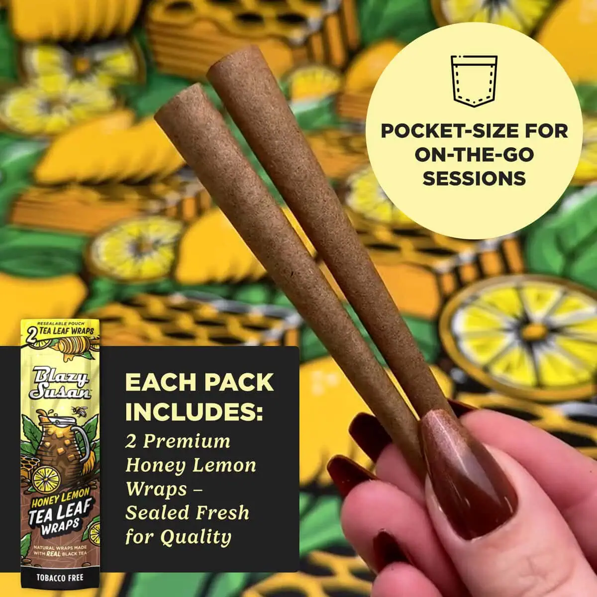 Honey Lemon Tea Leaf Cones Blazy Susan