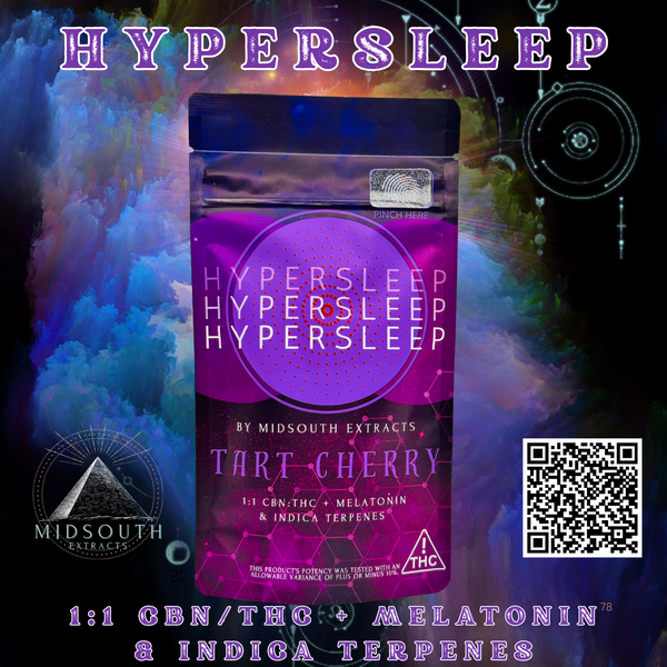 Gummies | Hyper Sleep | Tart Cherry | 1:1 THC:CBN