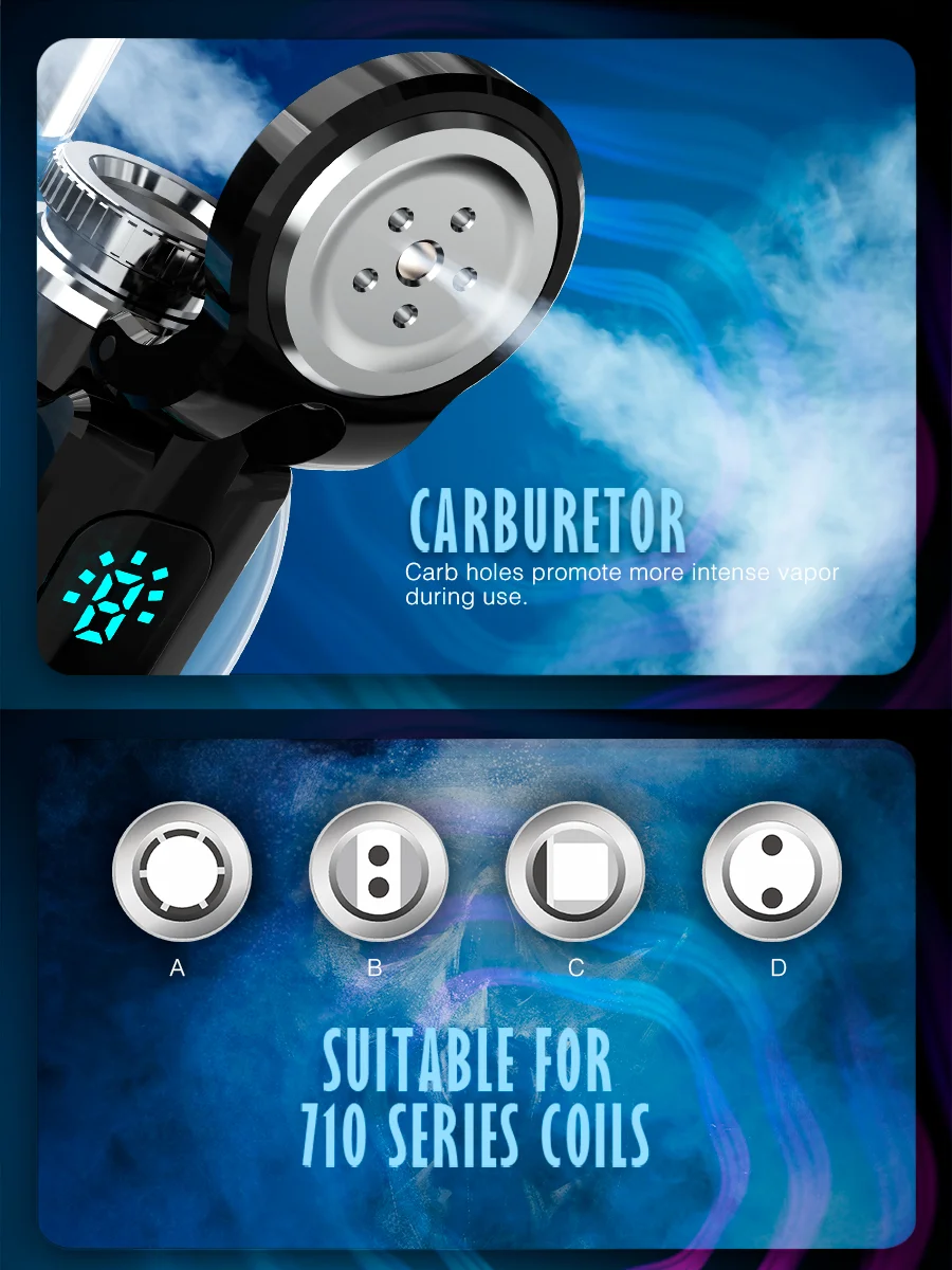 Lookah Dragon Egg E-Rig Vaporizers, Gray - image 4