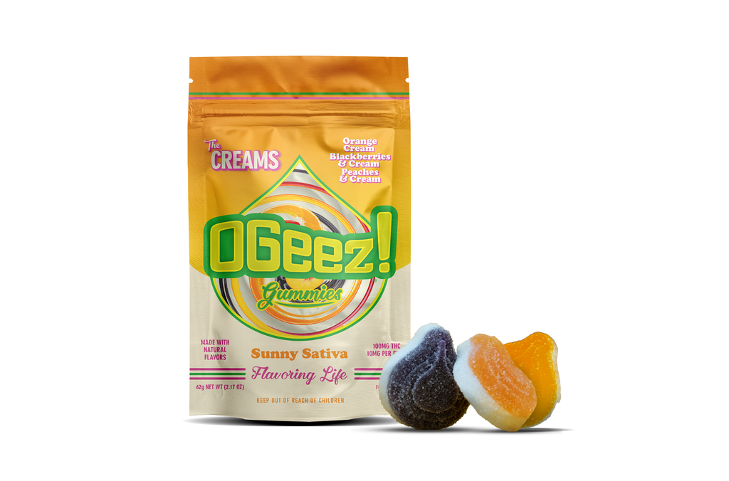 Ogeez! The Creams Sativa Gummy Candy Edible, 100mg, 10pk