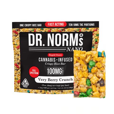 DR. NORM'S: Very Berry Crunch Rice Crispy Treat