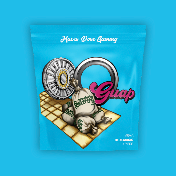 Savvy Guap Blue Magic Gummy Candy Edible, 25mg, 1pk
