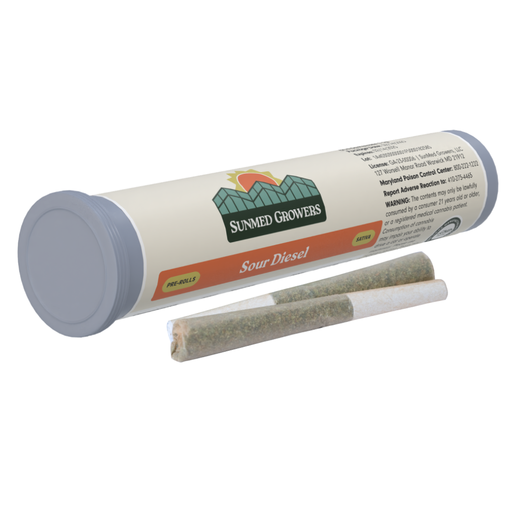 SunMed Sour Diesel Pre-Rolls Multipack, 1.0g, 2pk