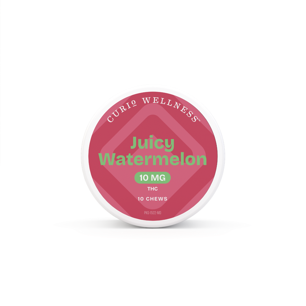 Curio Wellness Juicy Watermelon Gummy Edible, 100mg