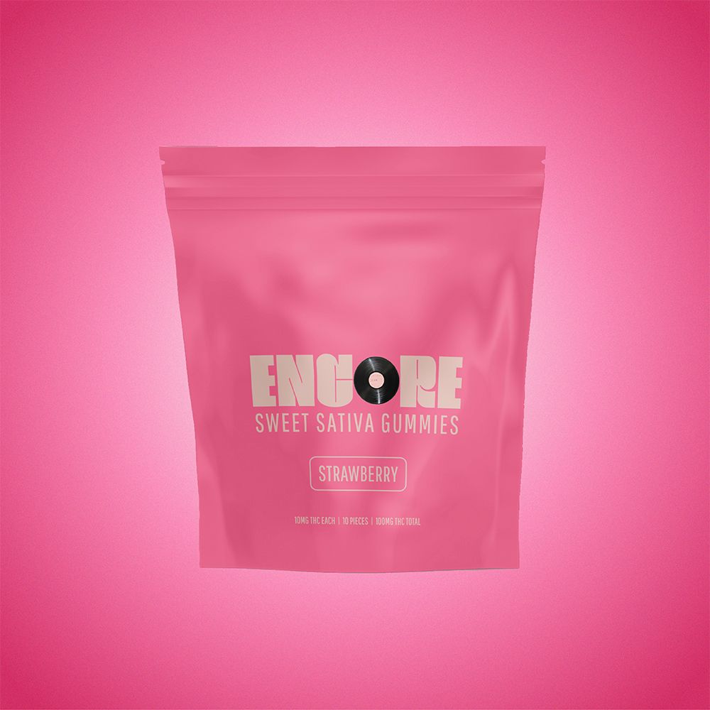 Encore Edibles Strawberry Gummy Edible, 100mg