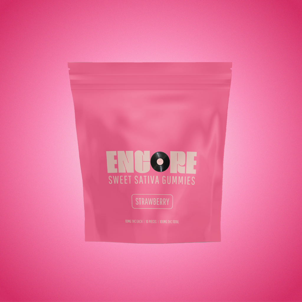 Encore Edibles Strawberry Gummy Candy Edible, 100mg, 10pk