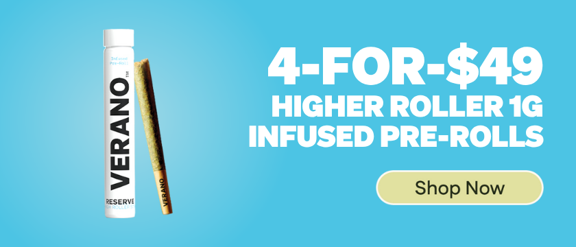 4-for-$49 Verano Higher Roller Infused 1g Pre-rolls