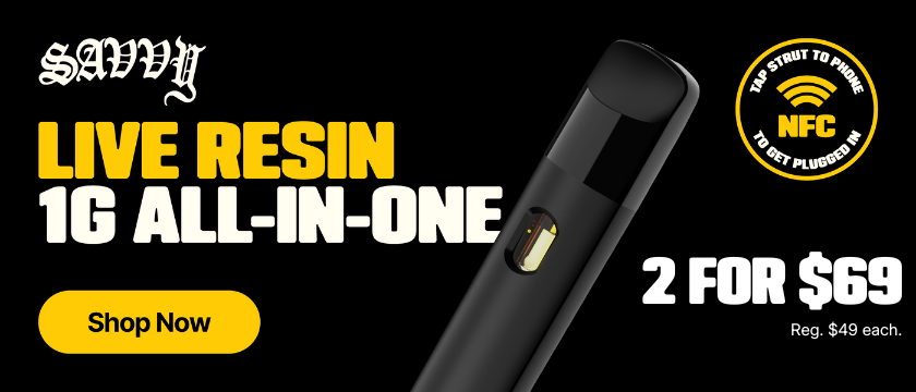 2-for-$69 Savvy Node 1G Live Resin All-In-One Vapes EDLP