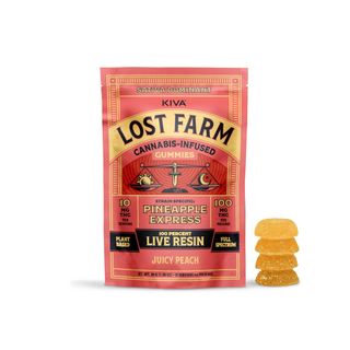 Juicy Peach Pineapple Express Live Resin Gummy product