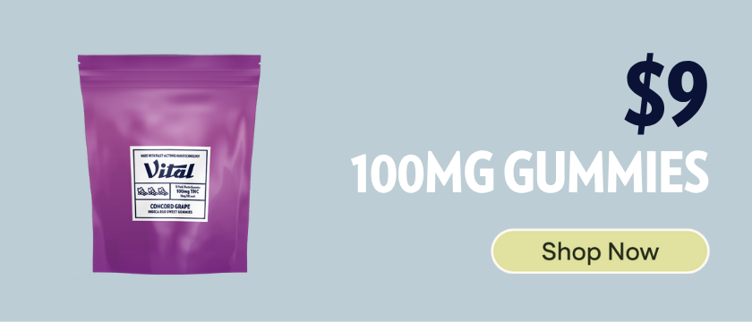 $9 Vital 100mg Gummies