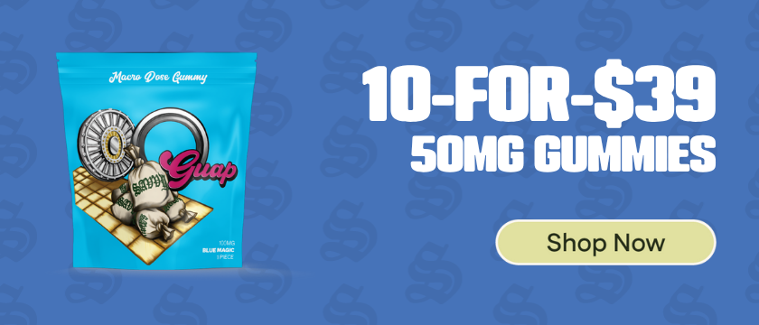 10-for-$39 Savvy 50mg Guap Gummies