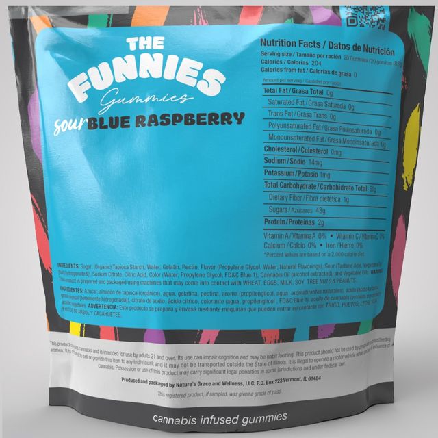 Sour Blue Raspberry The Funnies Sour Blue Raspberry The Funnies