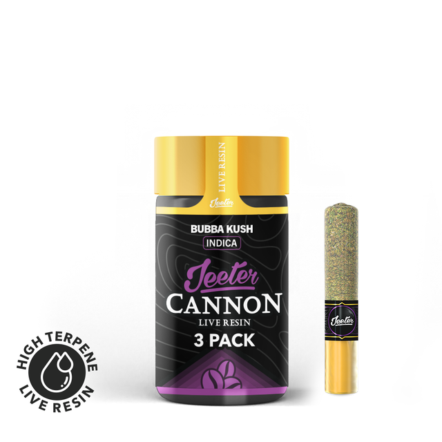 Baby Cannon: Bubba Kush Infused 3-Pack Jeeter