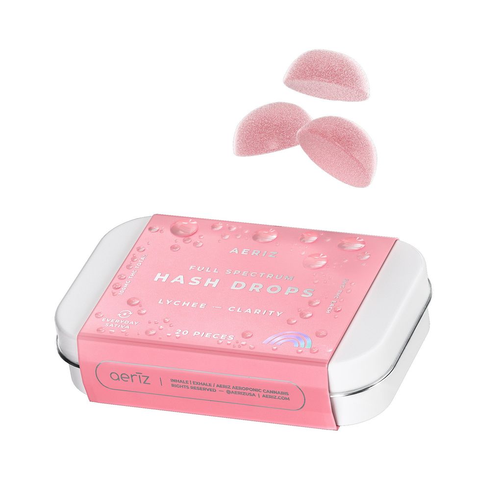 Aeriz Lychee Hash Drops 20 Pack | 100mg