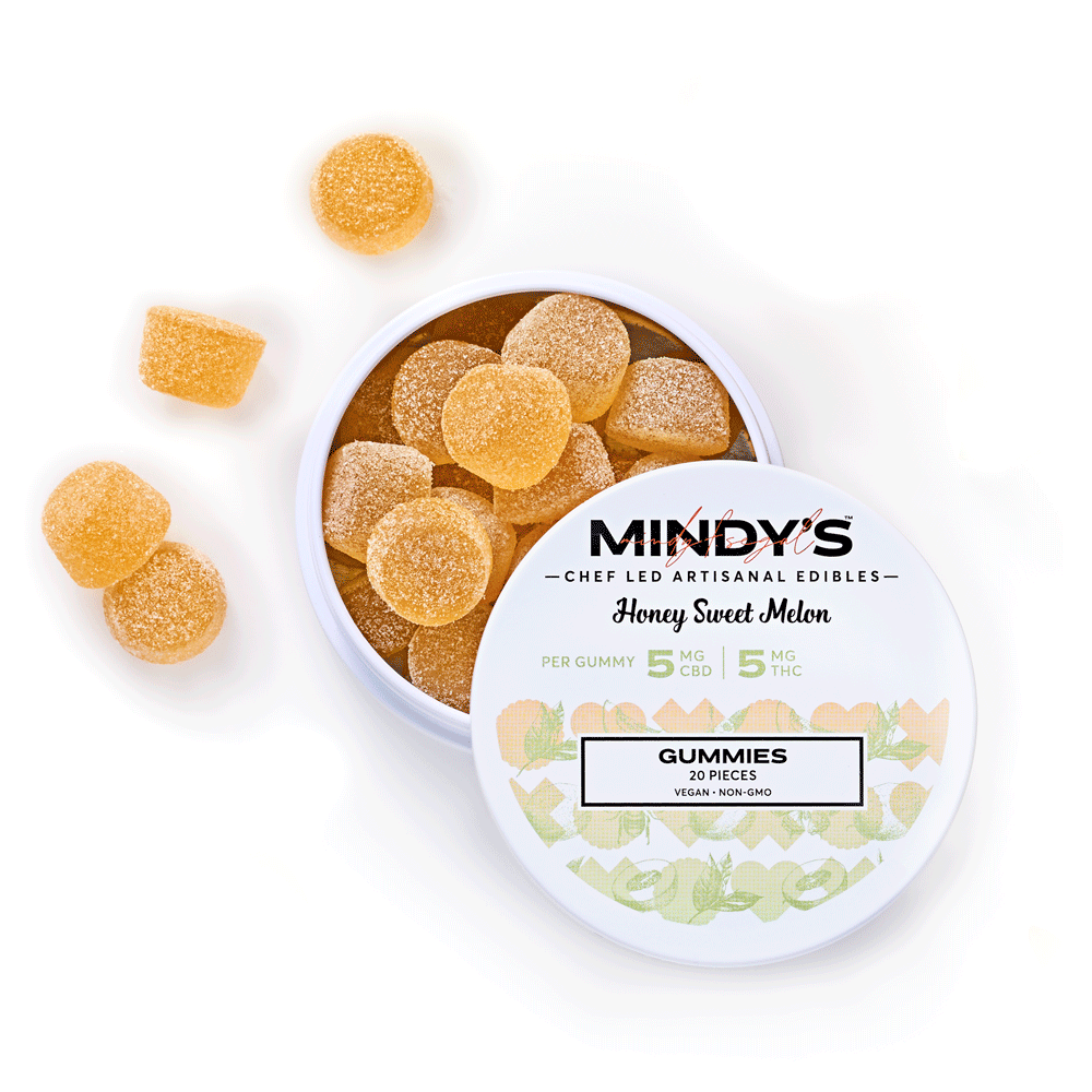 Mindy's Honey Sweet Melon (1:1 CBD:THC) Gummies 20 Pack | 100mg