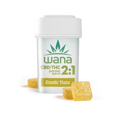 Wana Exotic Yuzu ( 2:1 CBD:THC) Gummies 10 Pack | 100mg