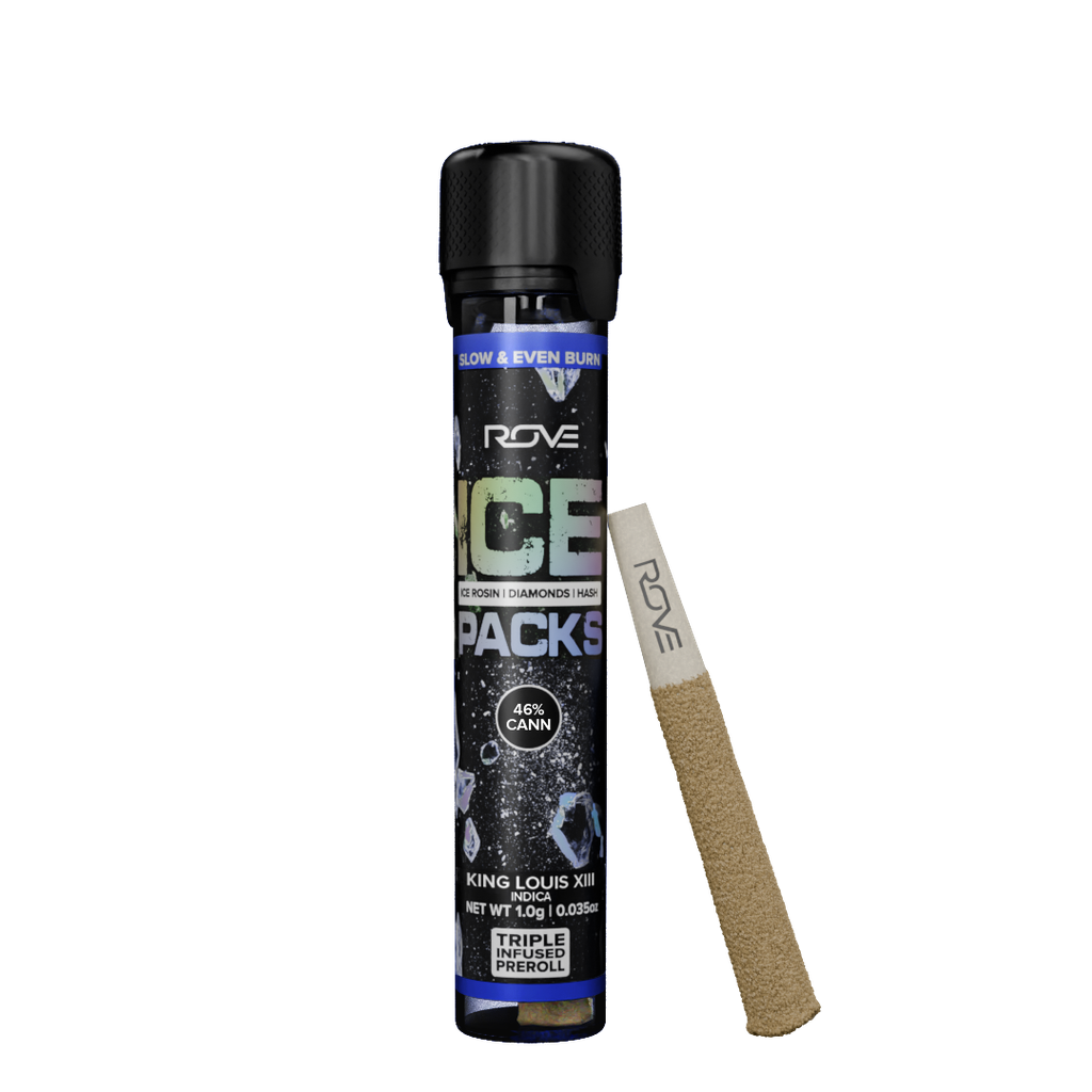 Rove Ice Packs King Louis XIII Infused Pre-Roll Single, 1g, 1pk