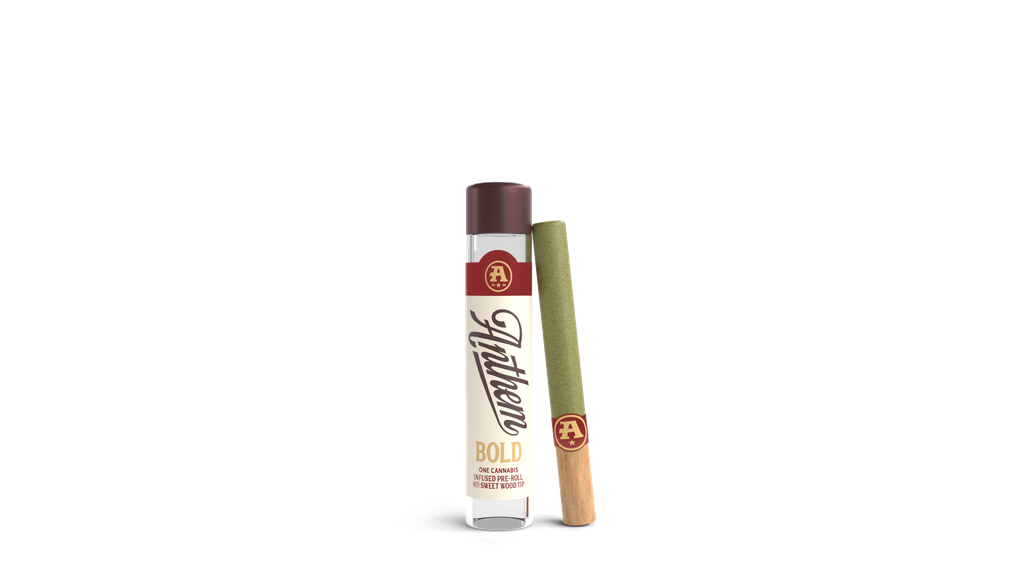 Anthem Bold Watermelon Z - Sweet Wood Tip Infused Blunt Single Pre-Roll, 1g, 1pk