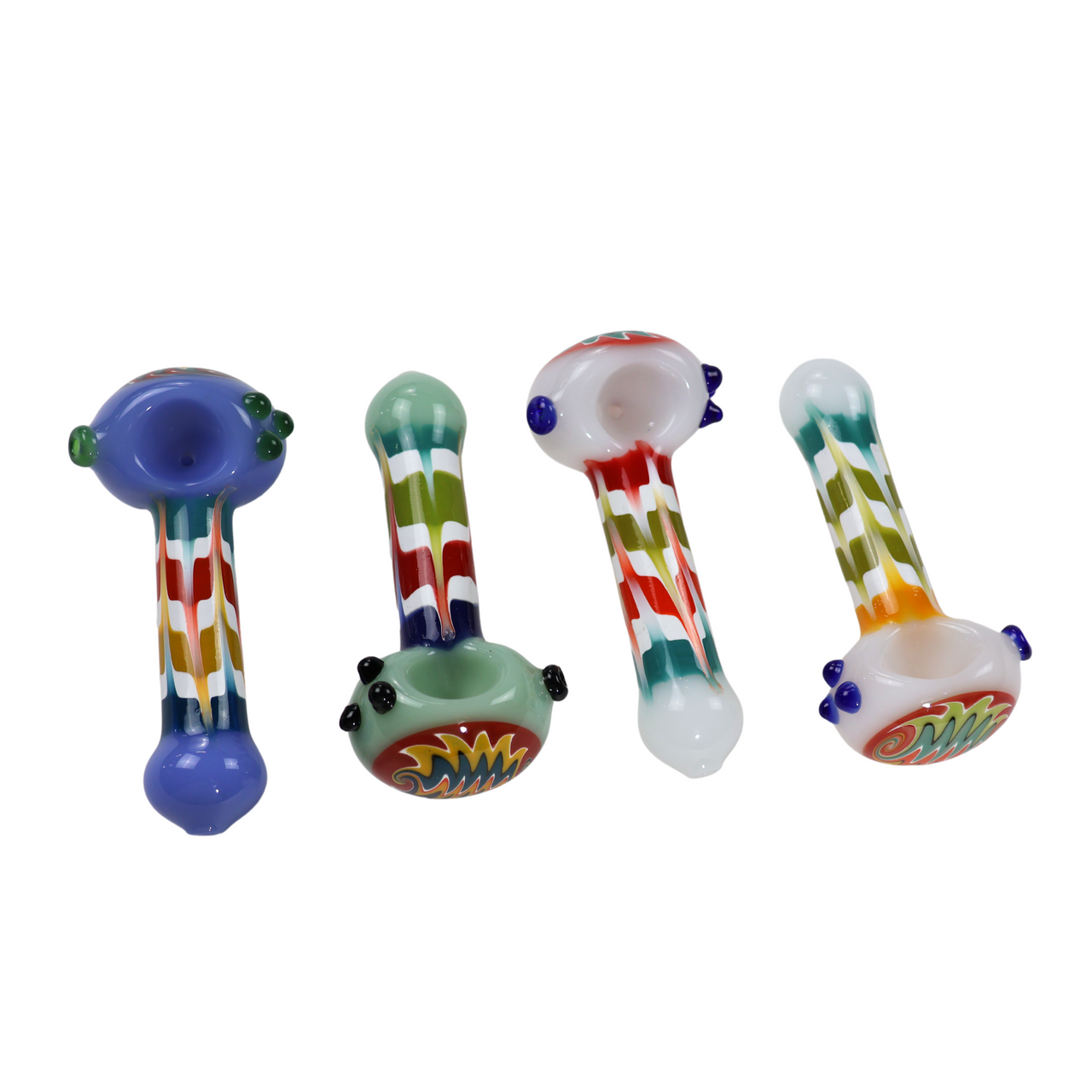 5" Wig Wag and Wrap n Rake Hand Pipe Luv Buds