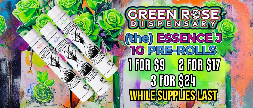 Discounts and Best Deals for cannabis products online | (the) Essence J 1G  Pre-Rolls 2 FOR $17 and 3 FOR $24! | Green Rose River North | Chicago