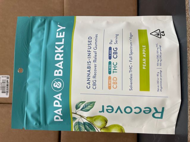 Recover Pear Apple Gummies Papa & Barkley