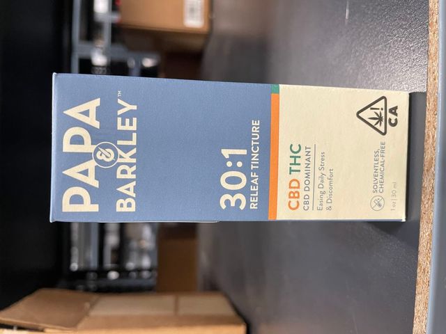 30:1 CBD/THC: Releaf Tincture Papa & Barkley