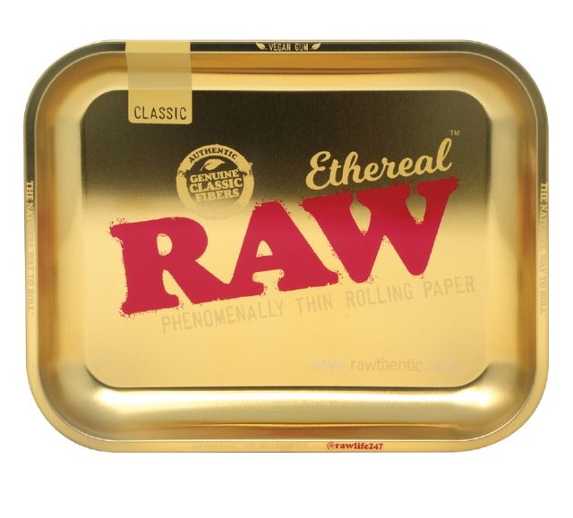 Rolling Tray - Large - Ethereal Gold  RAW
