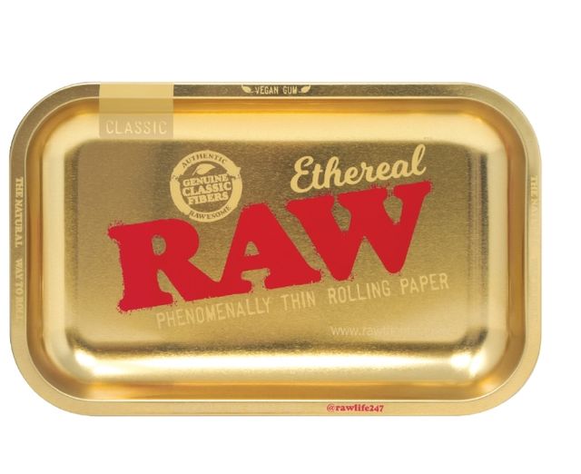 Rolling Tray - Small - Ethereal Gold  RAW