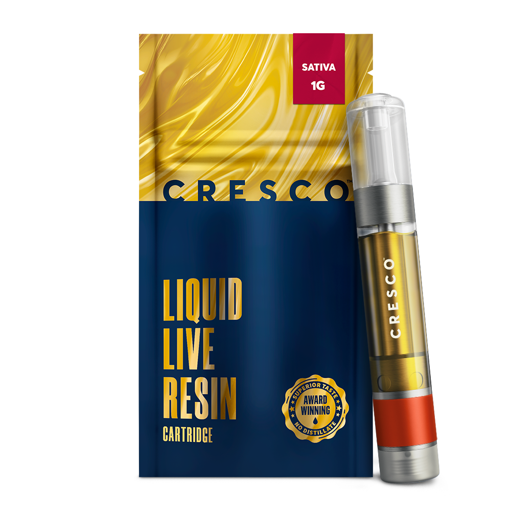 Cresco™ GMO Pop Live Resin Cartridge Vape, 1g