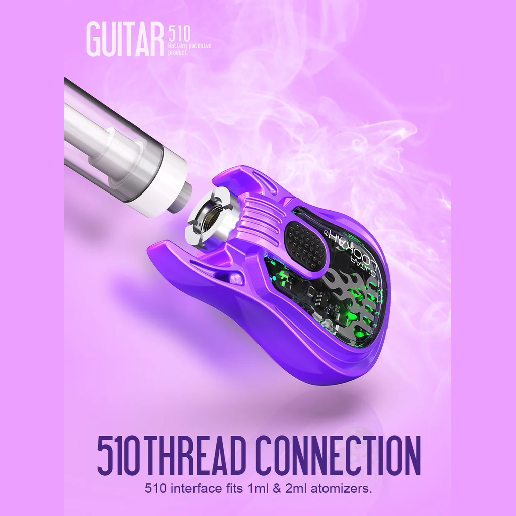 guitar shaped vape battery Lookah Guitar 510 Thread Battery main image 0