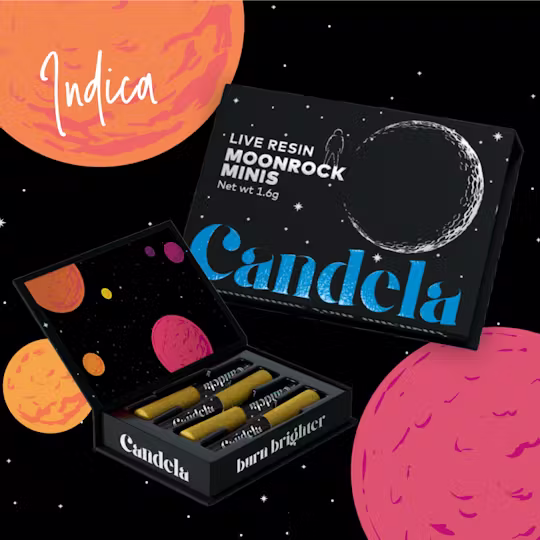 Grape Ape Moonrock Minis Candela