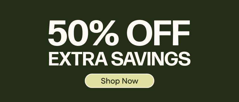 Extra Savings 50% OFF